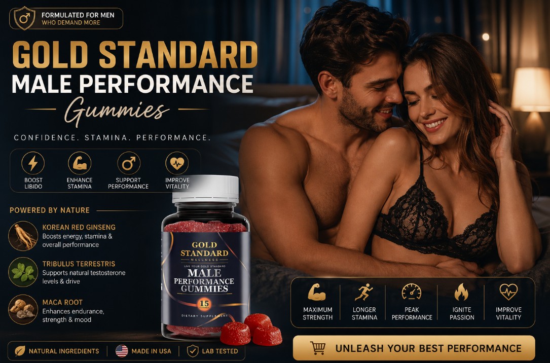 Gold Standard Male Performance Gummies ingredient highlights